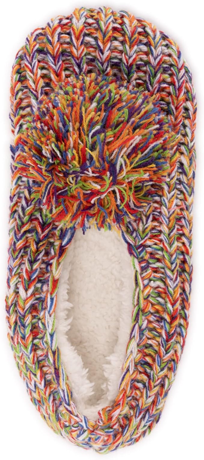 MIUK LUKS Ballerina Slippers RAINBOW S
