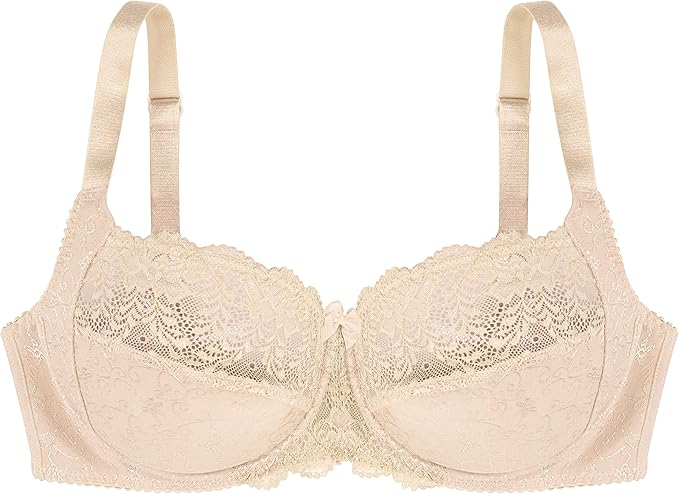 DORINA Full Cup Non Padded Underwire Demi Bra BEIGE 44DD