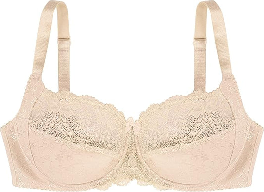 DORINA Full Cup Non Padded Underwire Demi Bra BEIGE 44DD