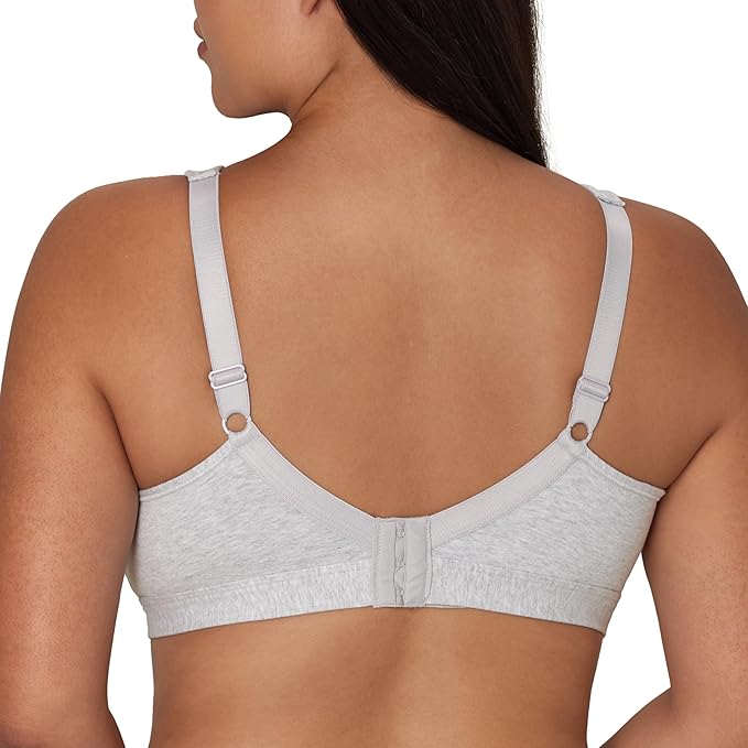 PLAYTEX Wireless Bra, 18 Hour Plus-Size T-Shirt Bras Available GREY 36DD
