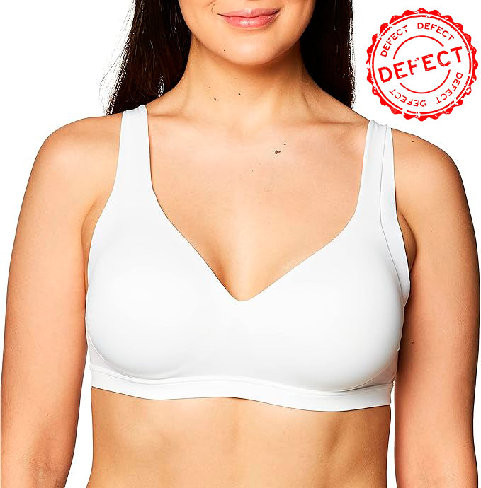NWD WARNER´S No Side Effects Underarm Back-Smoothing Comfort Wireless WHITE L