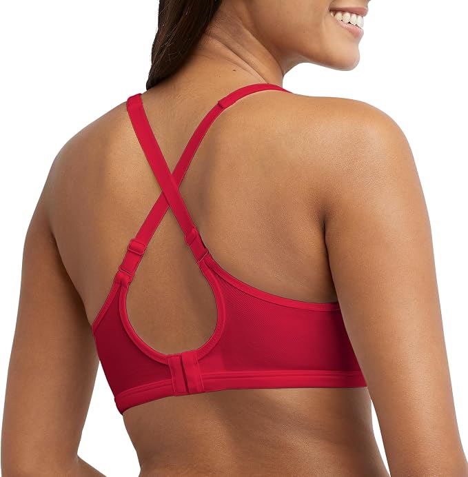 BALI One Smooth U Lace Minimizer Bra SCARLET BERRY 38C