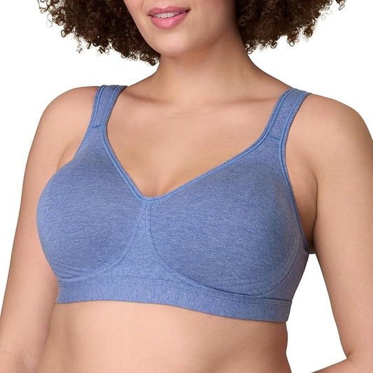 PLAYTEX 18 Hour Plus-Size T-Shirt Bras Available CLASSIC DENIM HEATHER 38D