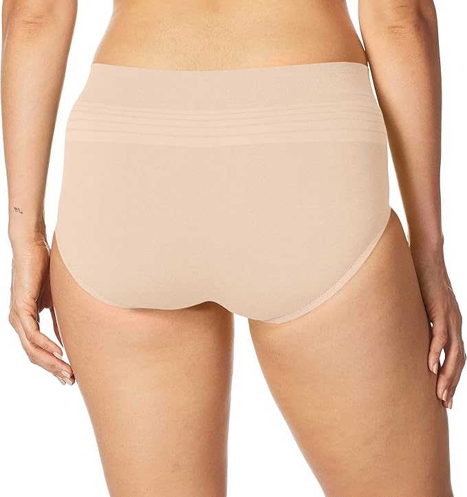 WARNER'S No Pinching No Problems Seamless Brief Underwear BEIGE L