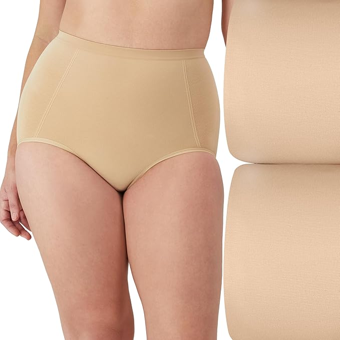 BALI Ultra-Firm Control Shapewear Brief NUDE L