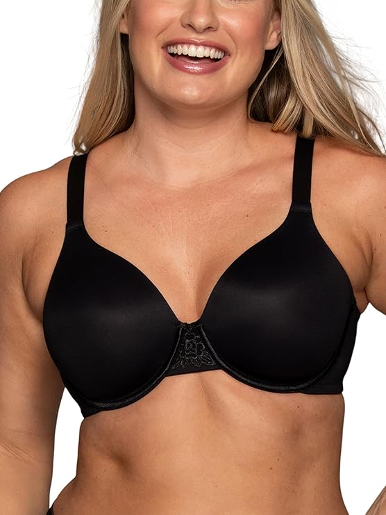 VANITY FAIR Full Figure Beauty Back Smoothing Bra BLACK 42DD