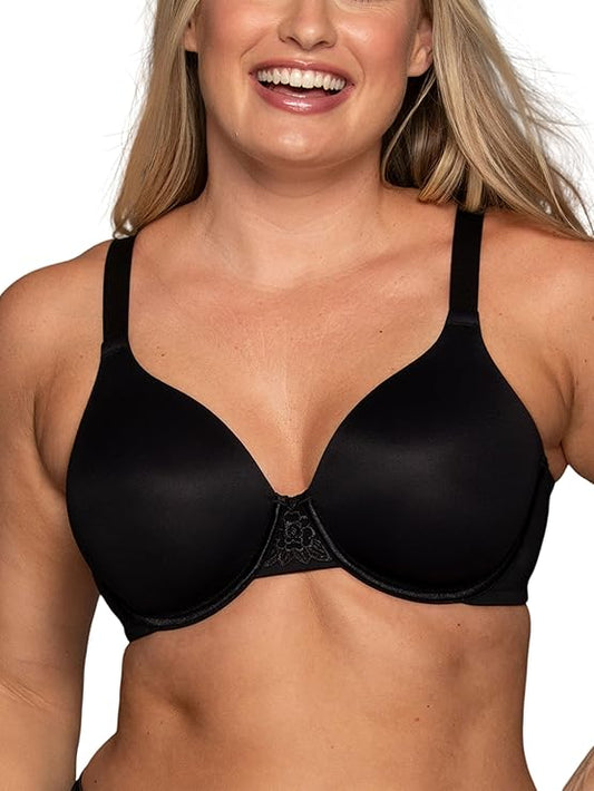 VANITY FAIR Full Figure Beauty Back Smoothing Bra BLACK 42DD