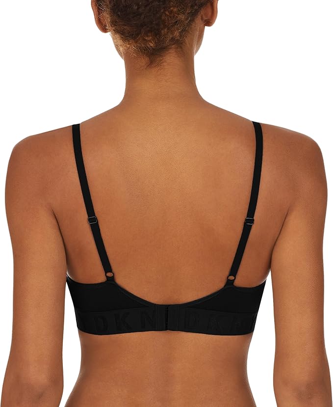 NWD DKNY Seamless Litewear Rib Bralette Bra BLACK L