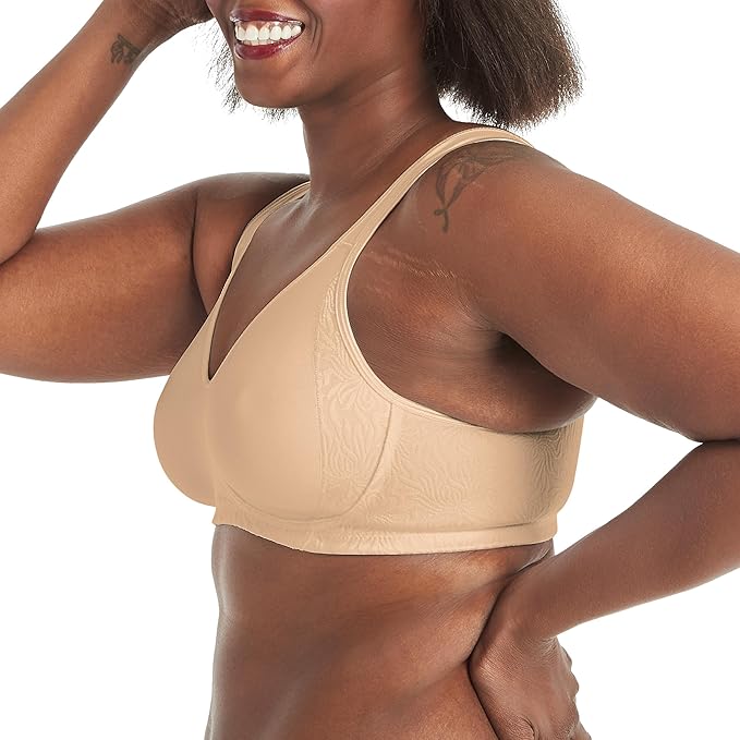 PLAYTEX Wireless Bras for Women 18 Hour No Underwire Bra NUDE 36D