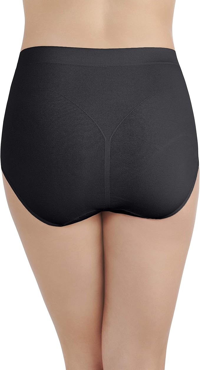 VANITY FAIR Smoothing Comfort Brief Panties MIDNIGHT BLACK L