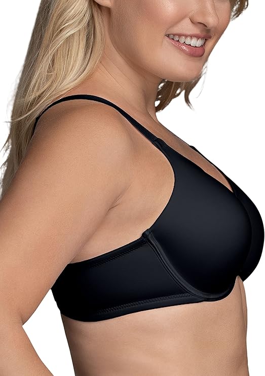 VANITY FAIR Full Figure Beauty Back Smoothing Bra BLACK 42DD