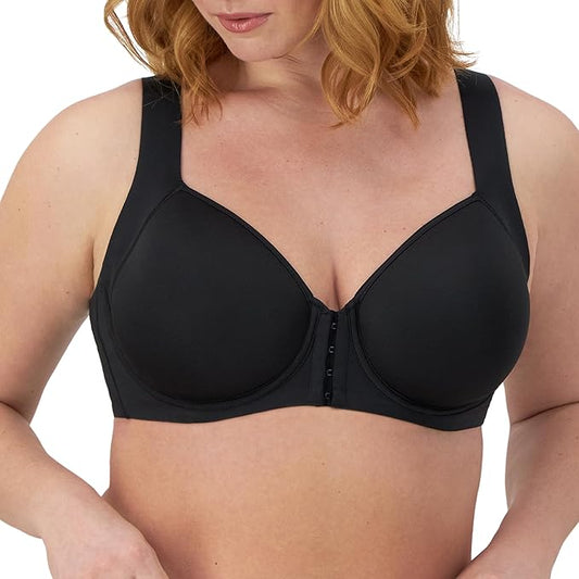 BALI One Smooth U Posture Boost W/Eversmooth Back Underwire Bra BLACK 38DD