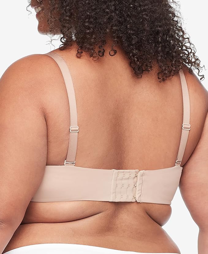 WARNER'S Easy Size Lightly Lined Wireless Strapless Bra TOASTED ALMOND XL