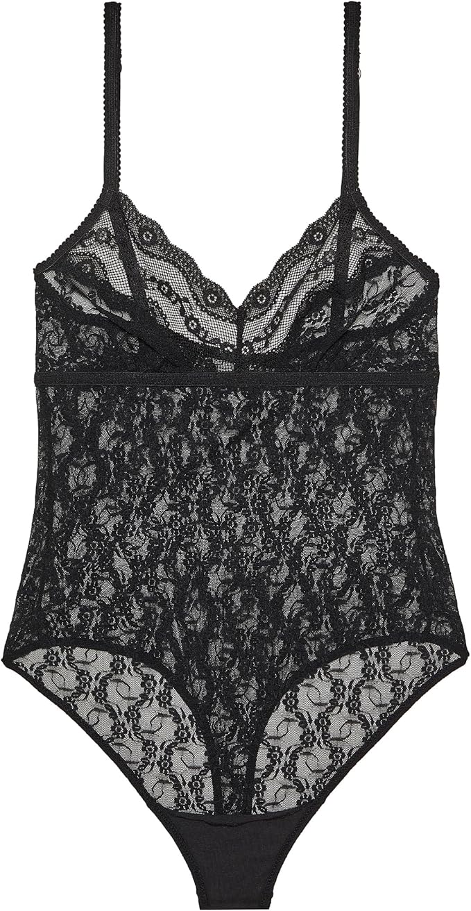 B.TEMPT`D Lace Kiss Bodysuit BLACK L