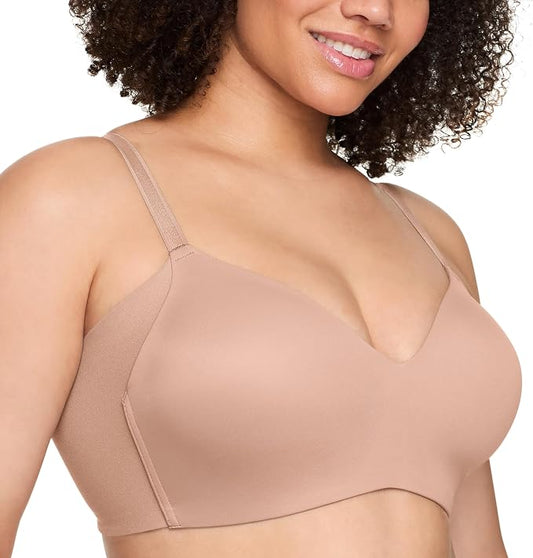 WARNER'S No Side Effects Underarm-Smoothing Wireless Bra TOASTED ALMOND 36B
