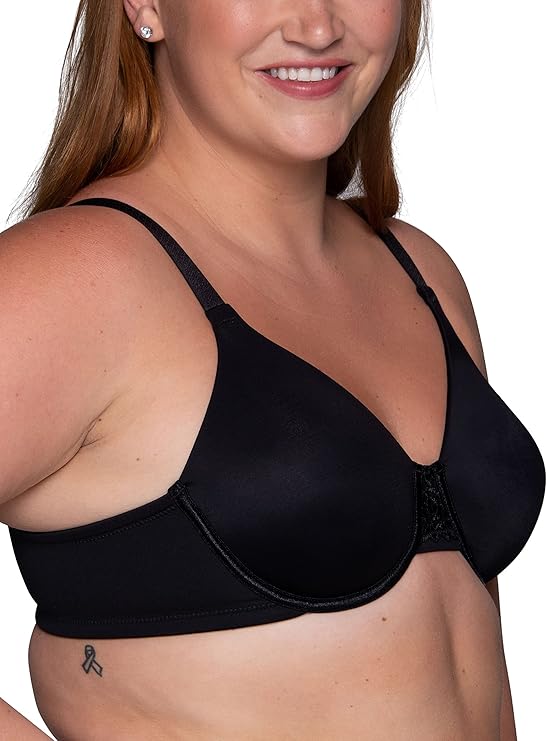 VANITY FAIR Beauty Back Smoothing Minimizer Bra BLACK 36D