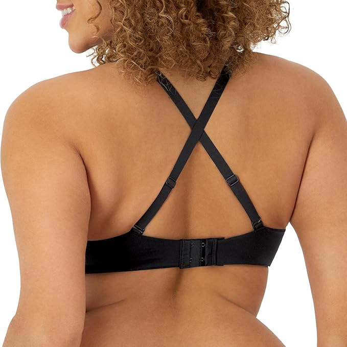 MAIDENFORM Demi Underwire Bra, One Fab Fit Lightly Padded BLACK 36A