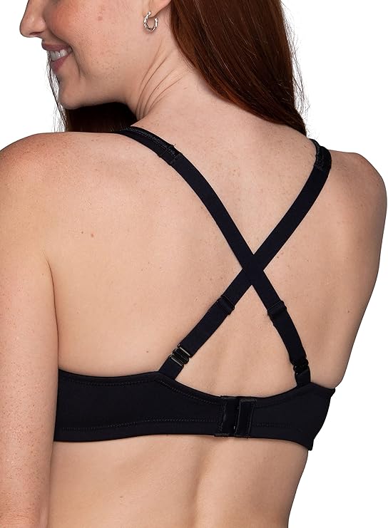 VANITY FAIR 2-Way Convertible Straps, Body Caress Full Coverage BLACK 38C