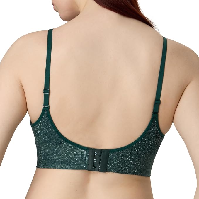 MAIDENFORM Push-up Bra, M Seamless Lift Longline Bralette FASHION GREEN S