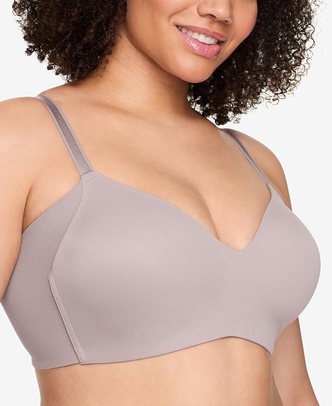 WARNER'S No Side Effects Underarm-Smoothing Wireless Bra MINK