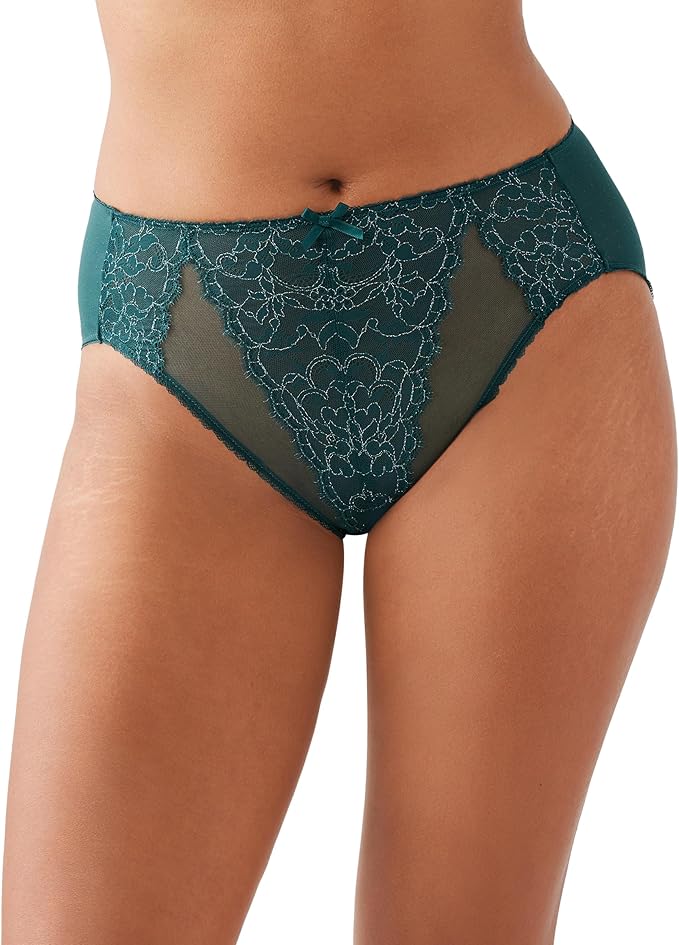 WACOAL Retro Chic Hi-Cut Brief Pant GREEN S