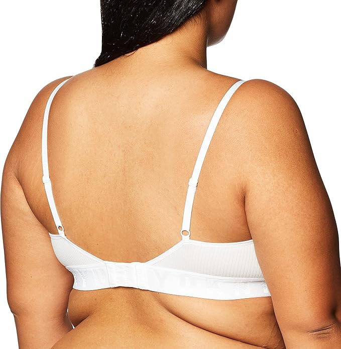 NWD DKNY Seamless Litewear Rib Bralette WHITE M