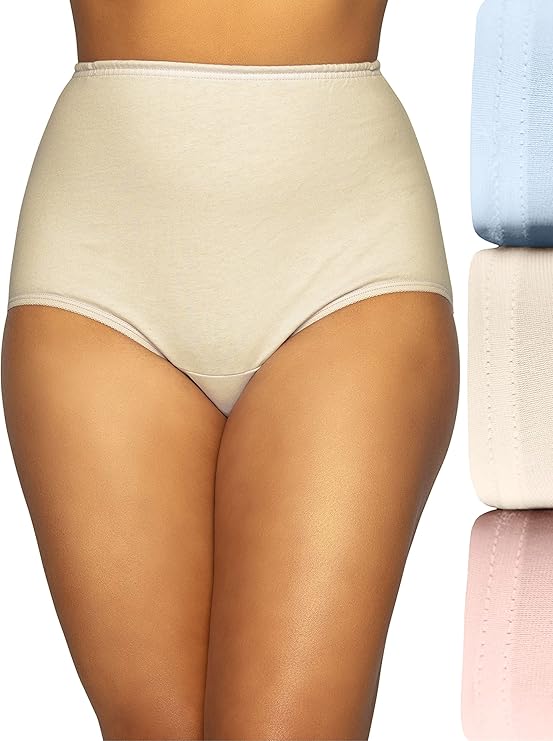 VANITY FAIR High Waisted Underwear 3 Pack MULTICOLOR L