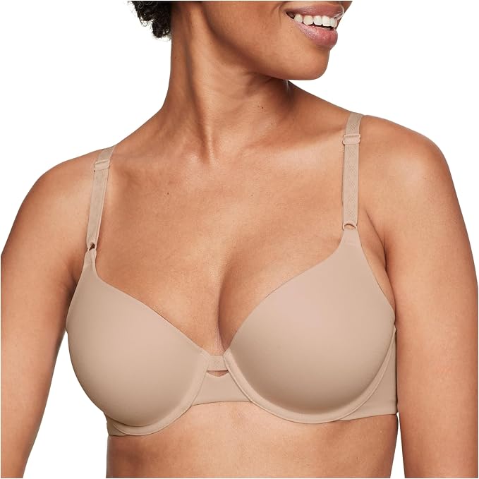 WARNER'S Super Soft Underwire Lightly Lined T-Shirt Bra BEIGE 36B