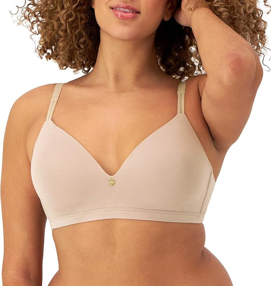 MAIDENFORM Everyday Luxe T-Shirt Wireless Bra EVENING BLUSH 38C