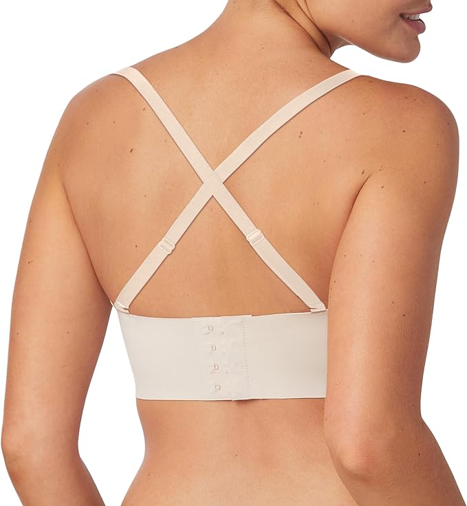 MAIDENFORM Pure Comfort Strapless, Stay-put Wireless ALMOND M