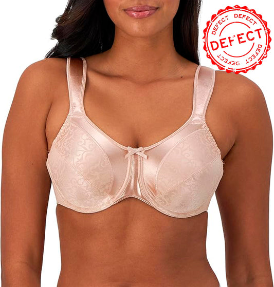 NWD BALI Minimizer Bra, Satin Tracings Underwire Bra ROSEWOOD 42DD