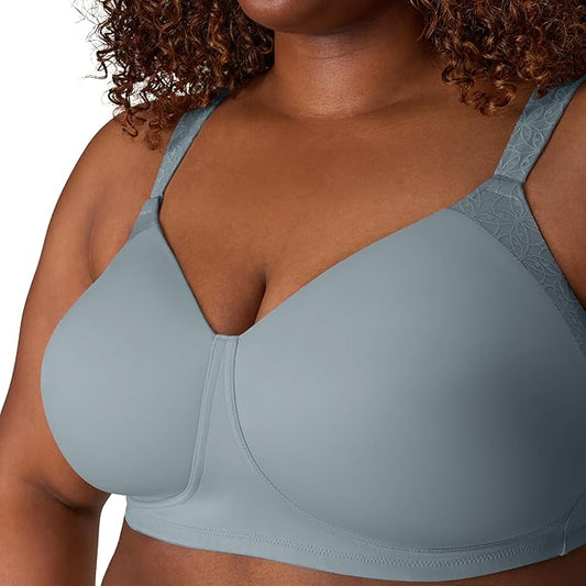 PLAYTEX Wireless Perfectly Smooth Coverage T-Shirt Bra, Full Figures BLUE 36DD
