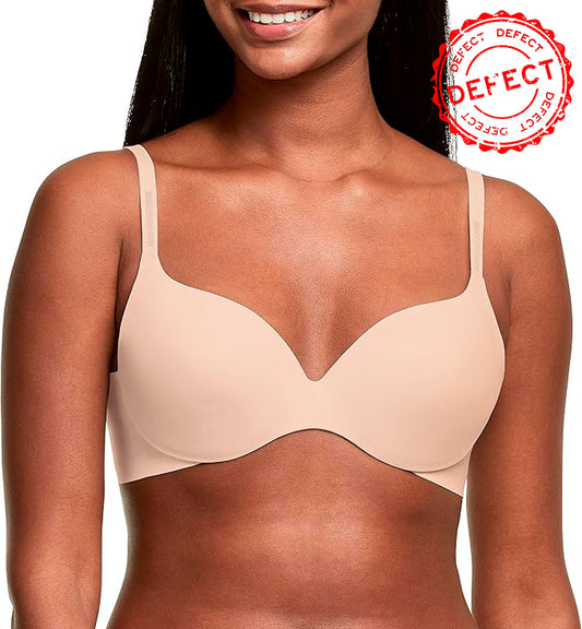 NWD MAIDENFORM Comfort Devotion Dreamwire Back Smoothing Underwire BEIGE 38DD