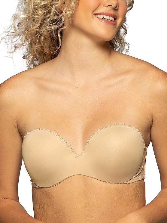 VANITY FAIR Gel Touch Padded Strapless Push Up Bra BEIGE 34C
