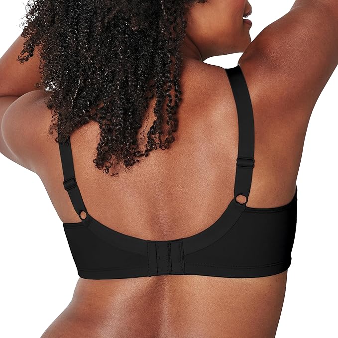 PLAYTEX 18 Hour Minimizer Smoothing Full-Coverage Wireless T-Shirt BLACK 36D