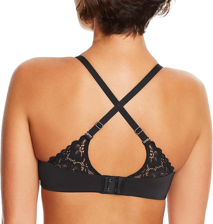 MAIDENFORM One Fab Fit Underwire Bra, Microfiber T-shirt Bra BLACK 36DD