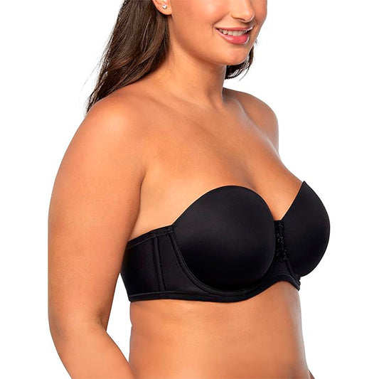NWD VANITY FAIR Women's Beauty Back Smoothing Strapless Bra BLACK 38C