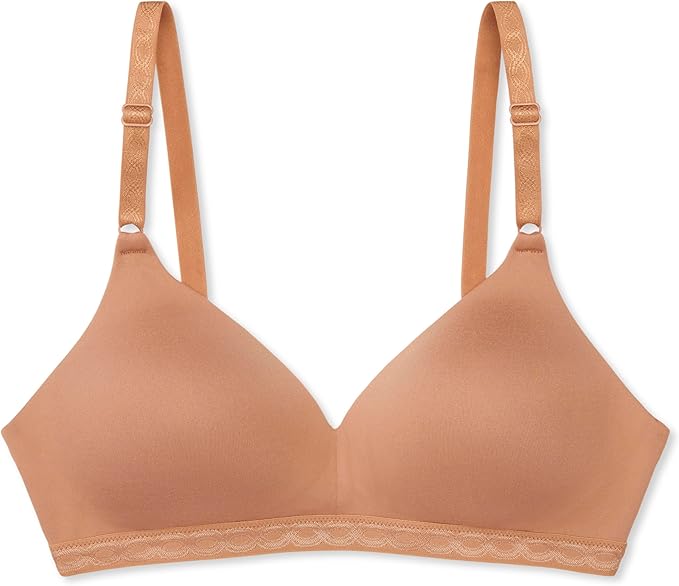 WARNER'S Cloud 9 Super Soft Wireless Lined Comfort Bra TOASTED ALMOND 38B