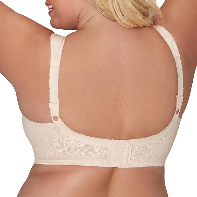 PLAYTEX Wireless Bra, 18 Hour Plus-Size Bras Available, Full Coverage BEIGE 38D