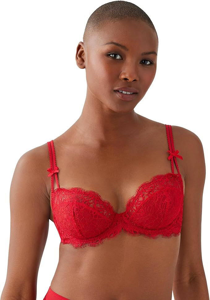 B.TEMPT´D Lace Demi Contour Underwire Bra RED 38DD