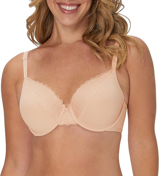 MAIDENFORM Comfort Devotion T-Shirt Bra, Underwire Bra SANDSHELL 34DD