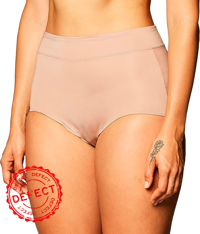 NWD WARNER´S No Pinching No Problems Hi Cut Brief Panty BEIGE L
