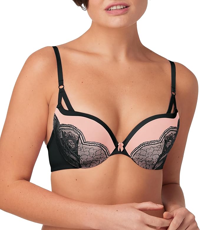 MAIDENFORM The Lift Lace Demi Push-Up Bras PEACH 34B