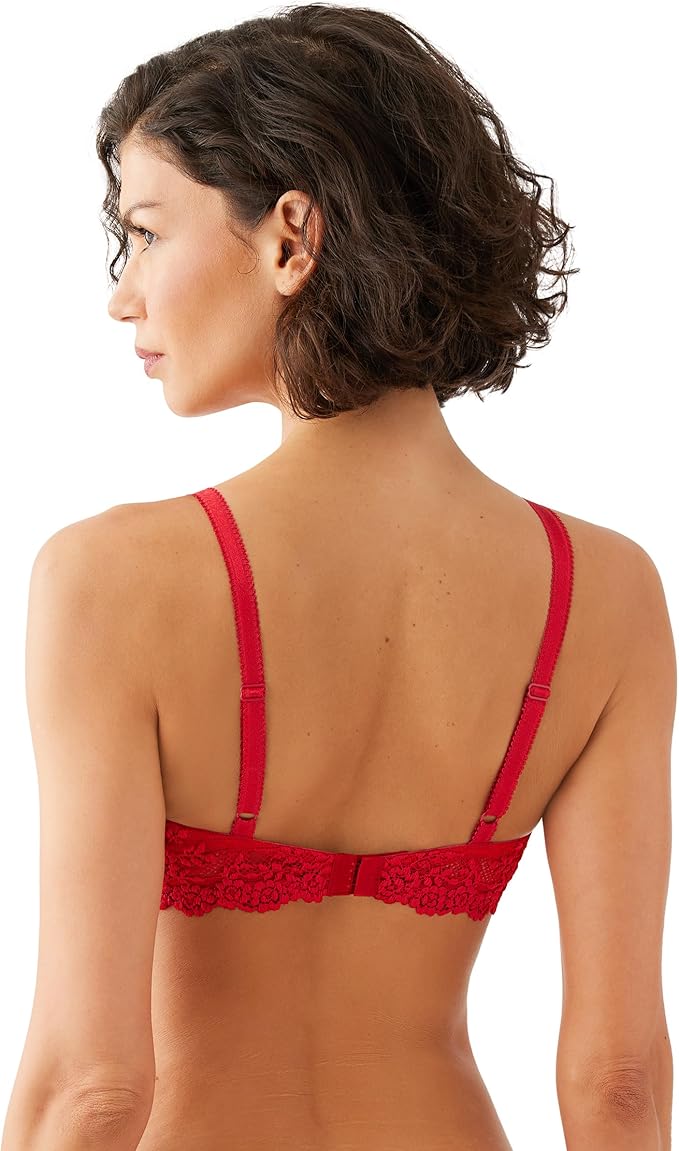 WACOAL Embrace Lace Lightly Padded Underwire Mid Coverage T-Shirt Bra RED 34C