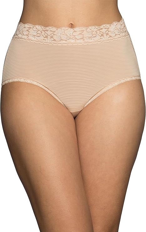 VANITY FAIR Flattering Lace Panties ROSE BEIGE 2XL