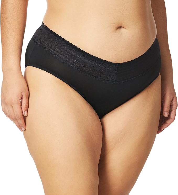 WARNER´S No Pinching No Problems Dig-free Comfort Waist Lace Microfiber BLACK M