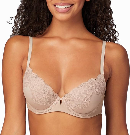 MAIDENFORM Push-Up Bra with Microfiber EVENING BLUSH 32B