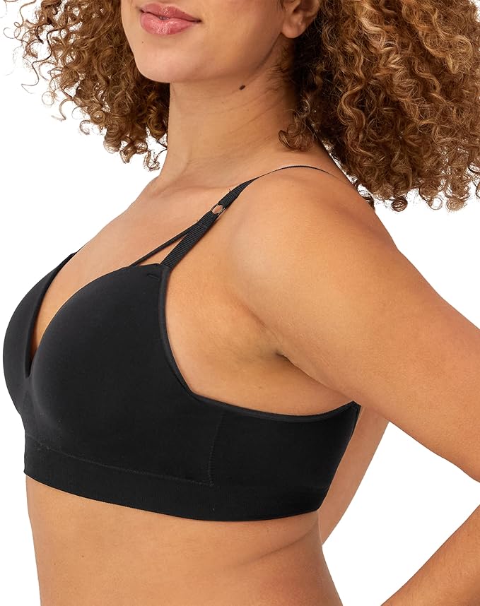MAIDENFORM Seamless Foam, Wireless Bra with Sweetheart Neckline BLACK M