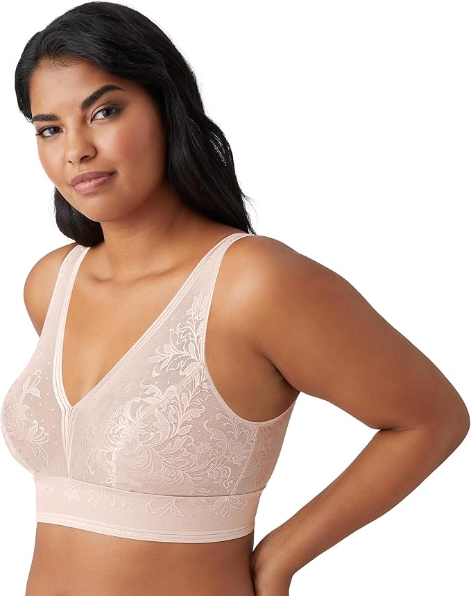 WACOAL Net Effect Soft Cup Bra ROSE DUST 34