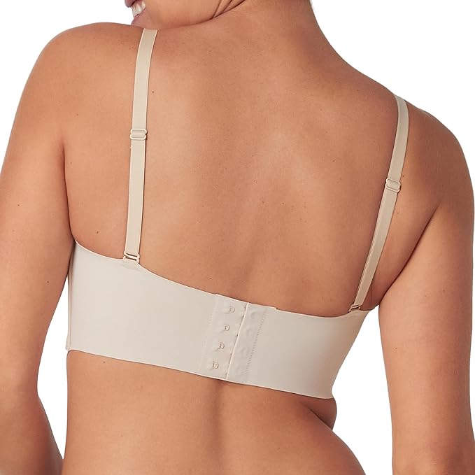 MAIDENFORM Pure Comfort Strapless, Stay-put Wireless ALMOND M